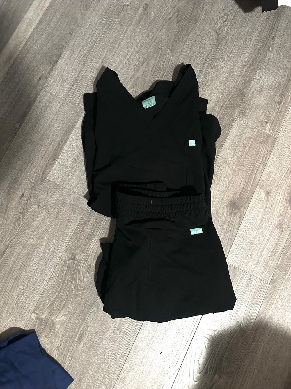 Garde-Malade Black Scrub Set